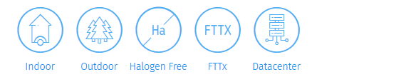 Standard distribution fibre optic cable FTTx.